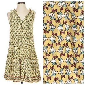 Max Studio yellow floral patterned Dress 35780